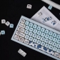 Cow 104+37 MOA Profile Keycap Set Cherry MX PBT Dye-subbed for Mechanical Gaming Keyboard